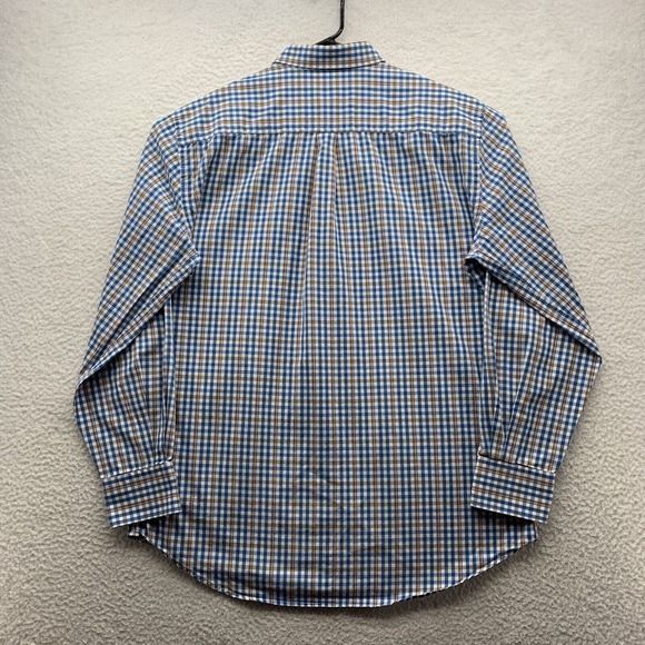 Peter Millar Button Up Shirt Mens Large L Check Plaid Golf Preppy School Comfort - Picture 5 of 13